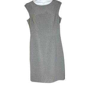 The Limited Women's Sleeveless Bateau Sheath Dress Gray Size 12